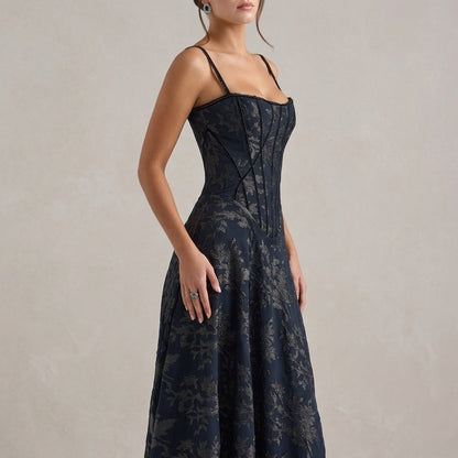 Floral Chiffon Dress for Women With Spaghetti Straps – Marielle