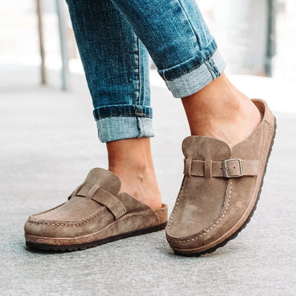 Orthopedic Slip-On Loafers Knit Blend Flexible Support – Elara