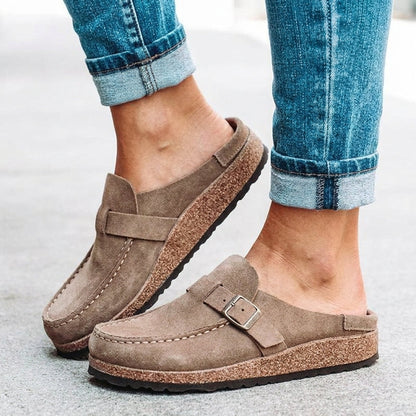 Orthopedic Slip-On Loafers Knit Blend Flexible Support – Elara