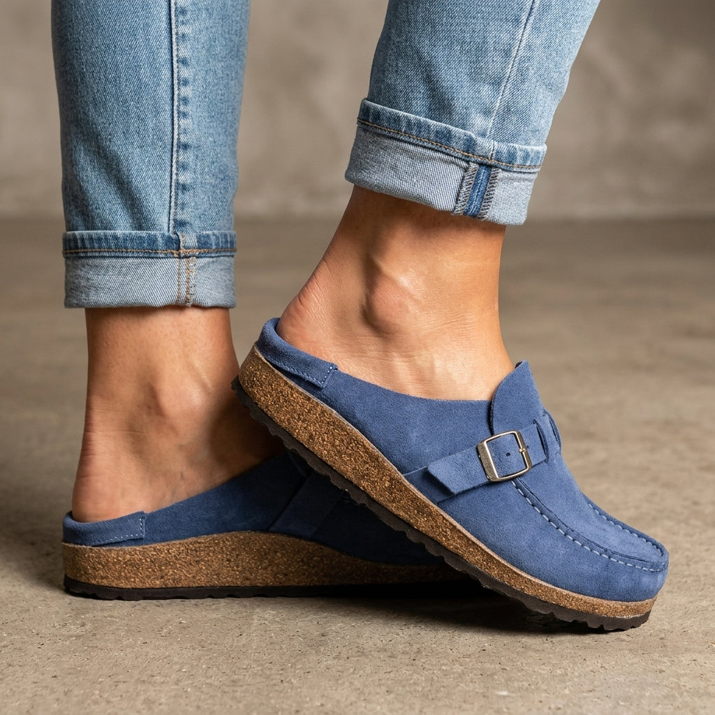 Orthopedic Slip-On Loafers Knit Blend Flexible Support – Elara