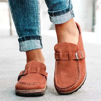 Orthopedic Slip-On Loafers Knit Blend Flexible Support – Elara