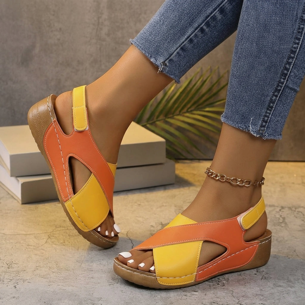 Orthopedic Sport Sandals Open Toe Cushioned Footbed Adjustable Straps – Marlow