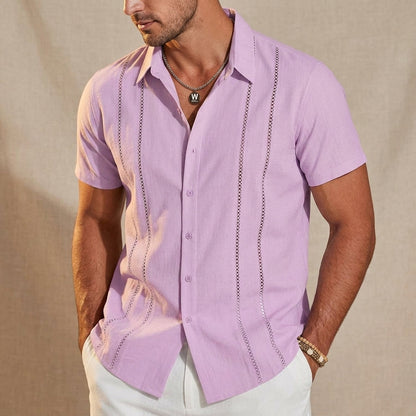 Solente Linen Guayabera Shirt