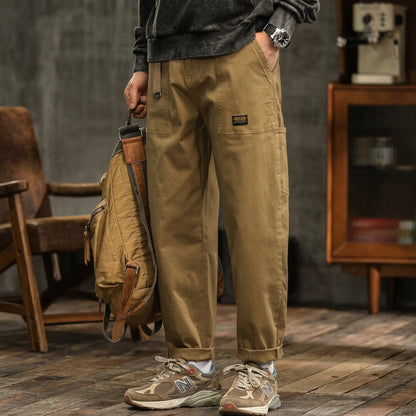 Utility Pants for Men Cotton Blend Relaxed Fit Multiple Pockets – Rowan