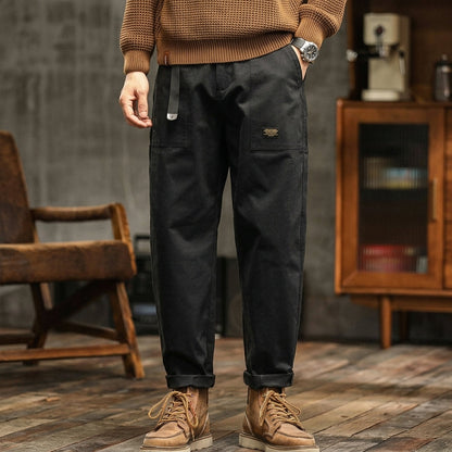 Utility Pants for Men Cotton Blend Relaxed Fit Multiple Pockets – Rowan