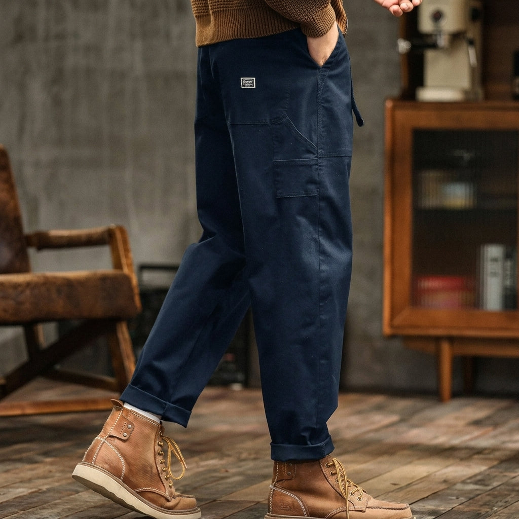 Utility Pants for Men Cotton Blend Relaxed Fit Multiple Pockets – Rowan