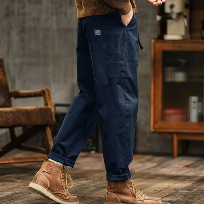 Utility Pants for Men Cotton Blend Relaxed Fit Multiple Pockets – Rowan