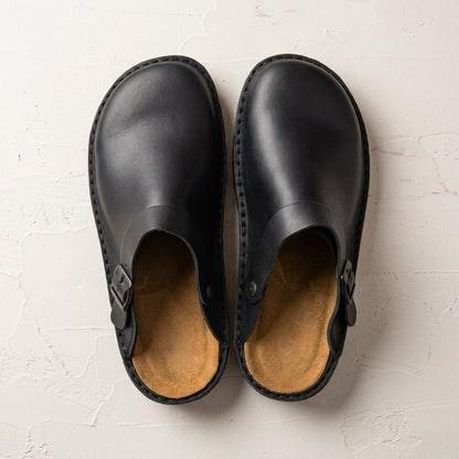 Orthopedic Leather Clogs With Slip On Comfort – Elara