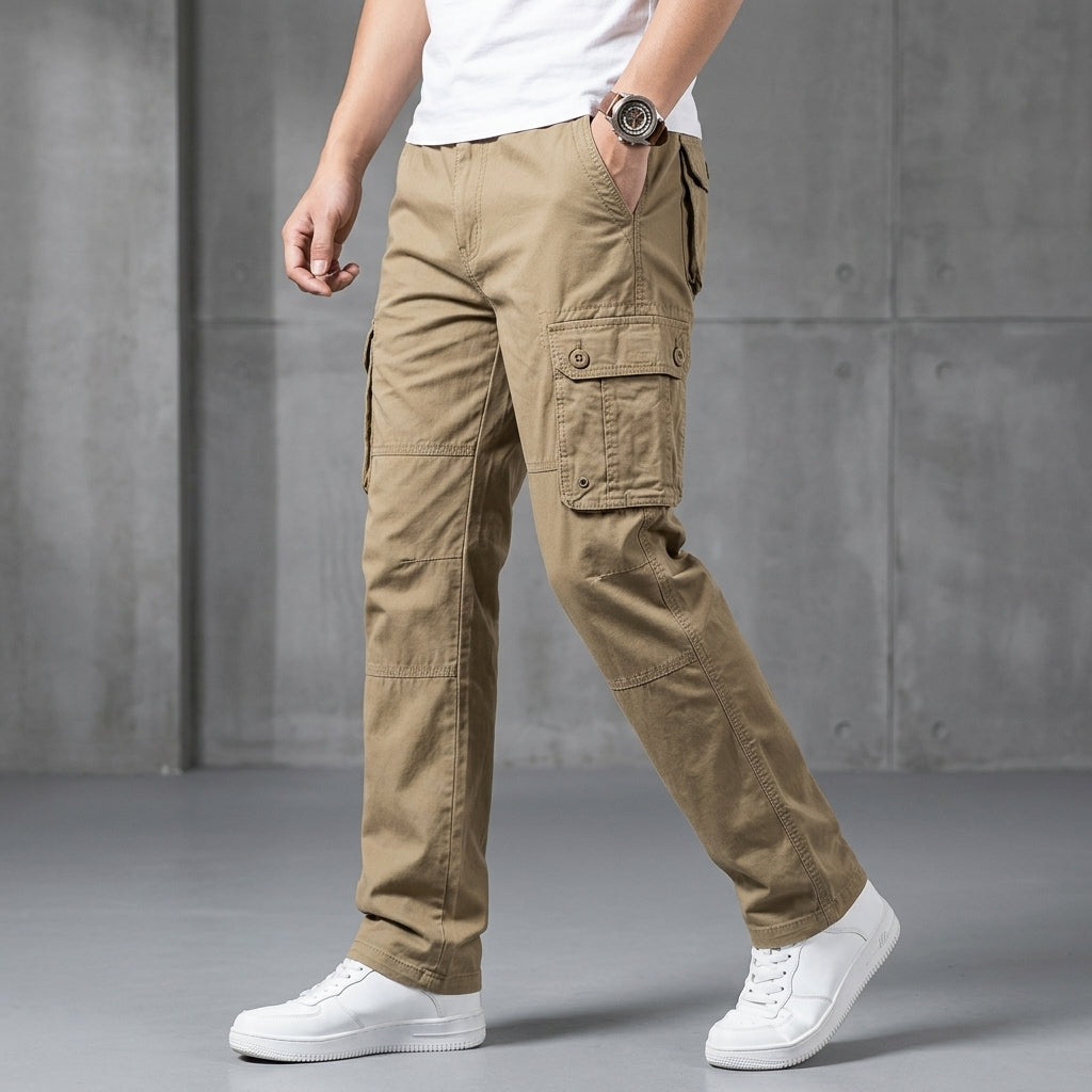 Cargo Pants Durable Cotton Blend Relaxed Fit Functional Pockets – Marlowe