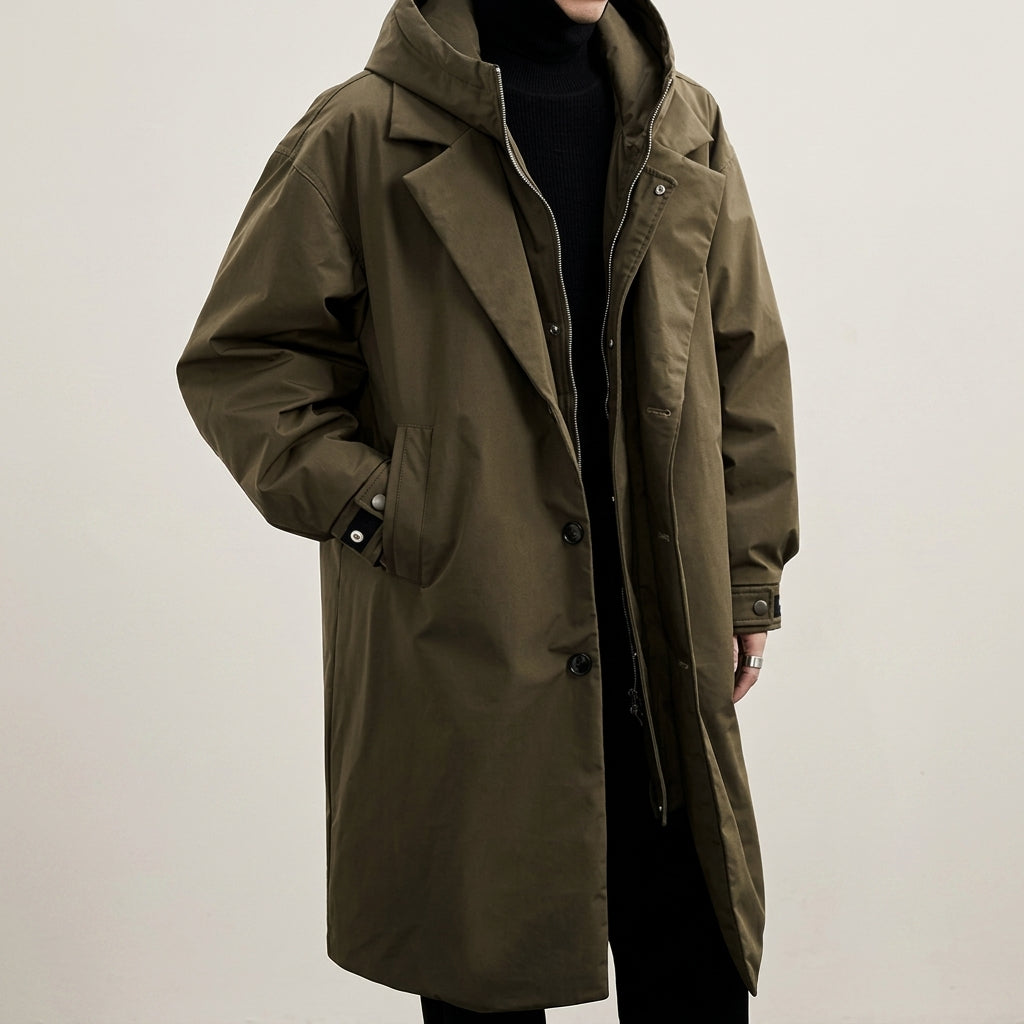 Waterproof Raincoat Polyester Blend Sleek Urban Style – Valen
