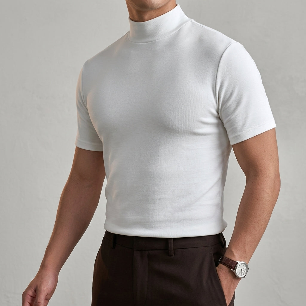 Turtleneck Shirt Cotton Blend Refined Relaxed Fit – Alina