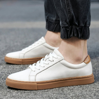 Leather Sneakers Classic Slip-On Versatile Everyday Style – Lucan