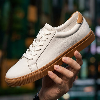Leather Sneakers Classic Slip-On Versatile Everyday Style – Lucan
