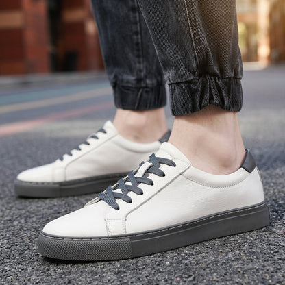 Leather Sneakers Classic Slip-On Versatile Everyday Style – Lucan