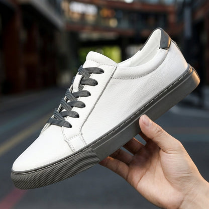 Leather Sneakers Classic Slip-On Versatile Everyday Style – Lucan