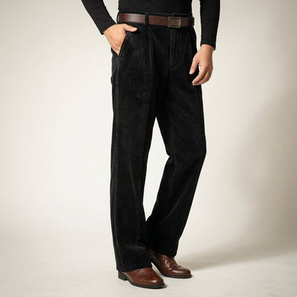 Corduroy Trousers Cotton Blend Relaxed Fit – Marlowe