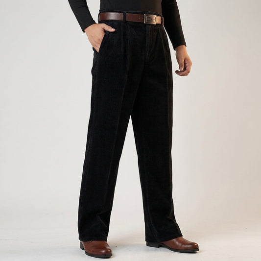 Corduroy Trousers Cotton Blend Relaxed Fit – Marlowe