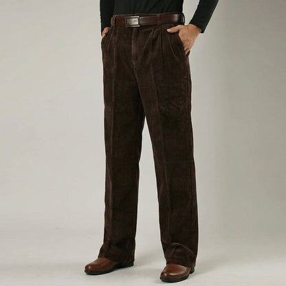 Corduroy Trousers Cotton Blend Relaxed Fit – Marlowe