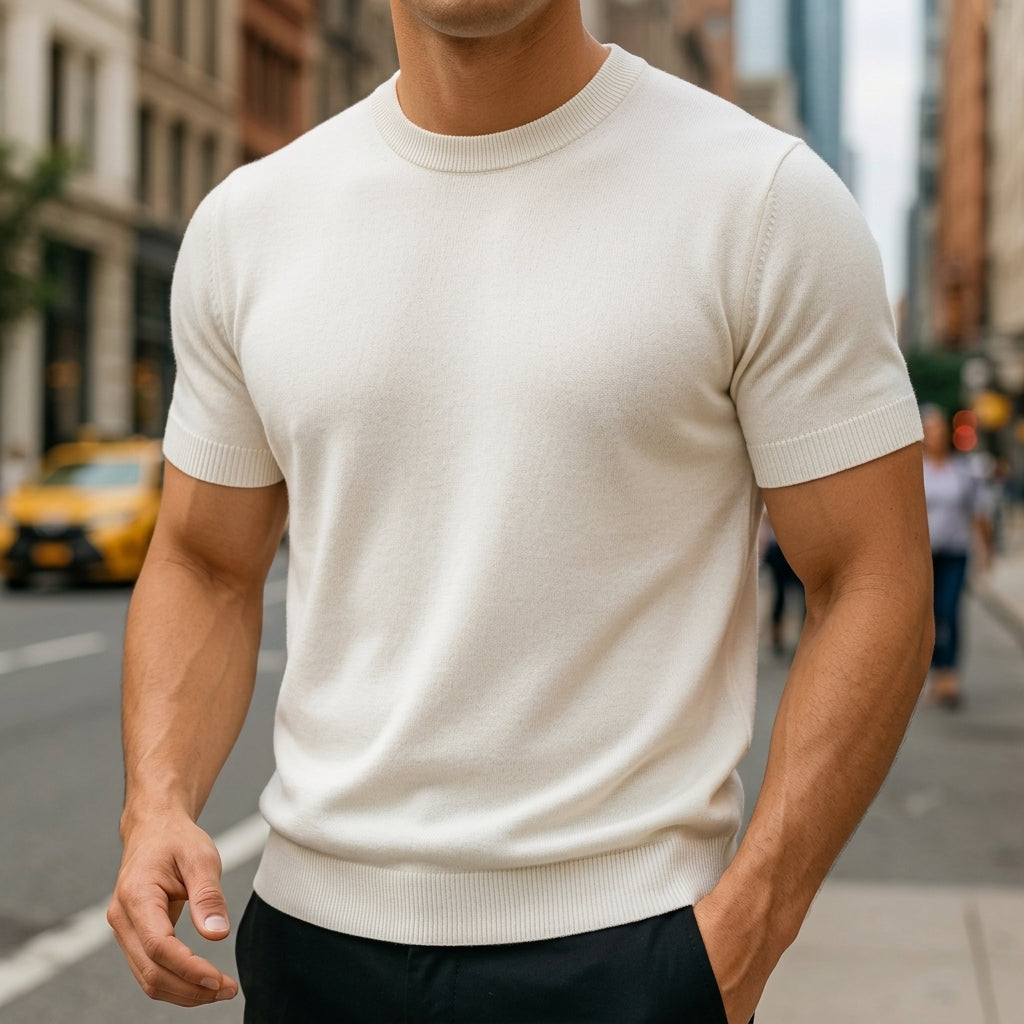 Cashmere Blend T-Shirt Refined Everyday Style – Alina