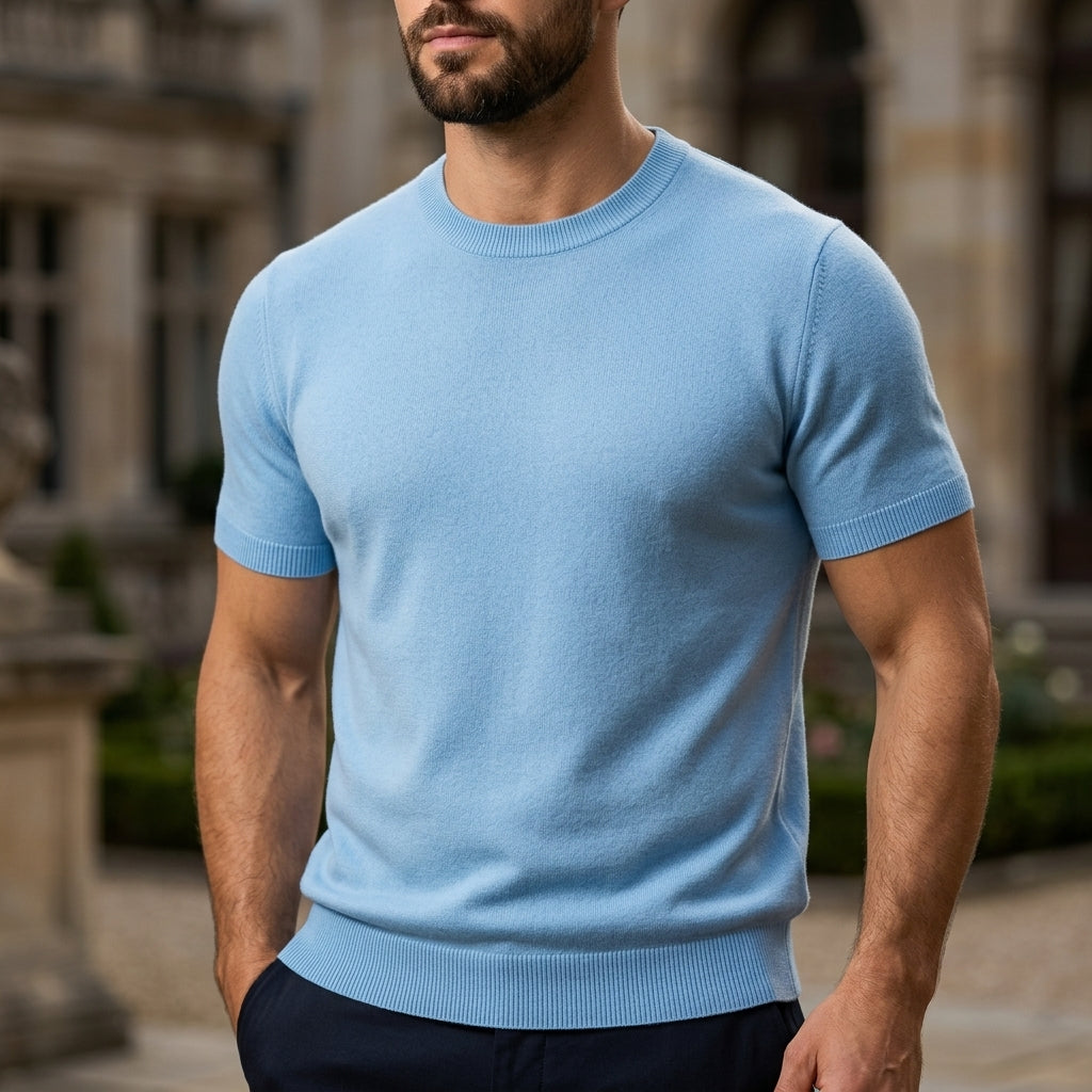 Cashmere Blend T-Shirt Refined Everyday Style – Alina