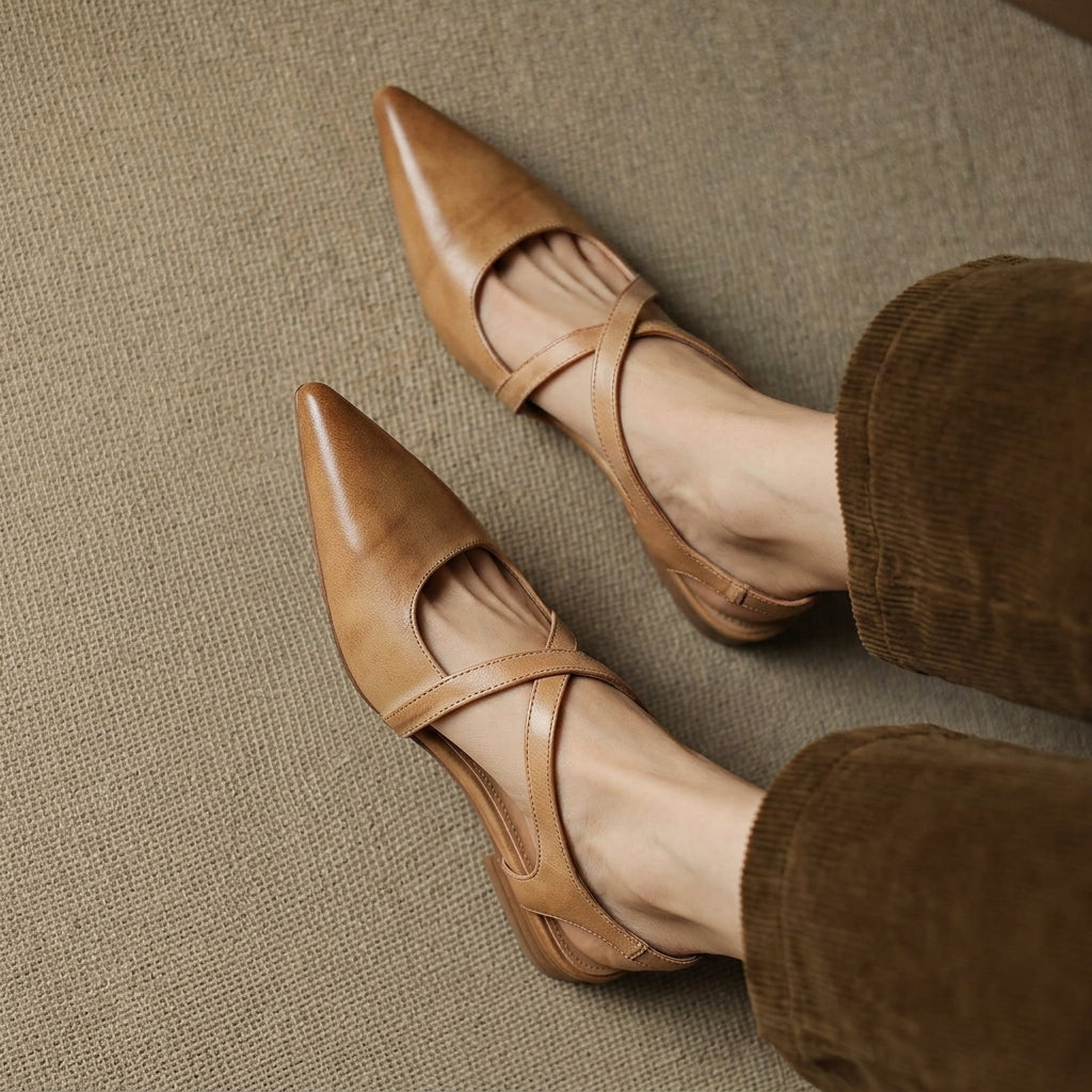 Leather Mules for Women Orthopedic Slip On Shoes – Marlowe