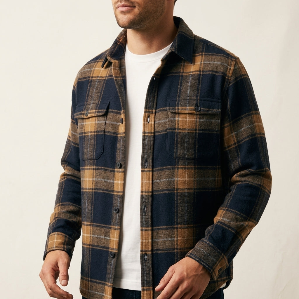 Flannel Shirt Soft Fabric Blend Relaxed Fit – Marlowe