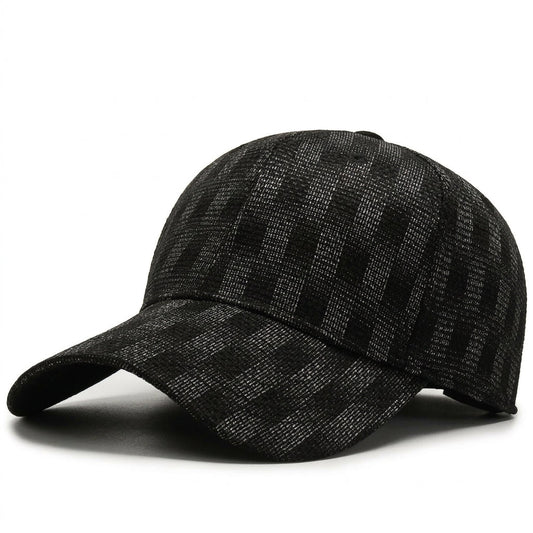 Plaid Baseball Cap Fabric Blend Adjustable Fit – Marlowe