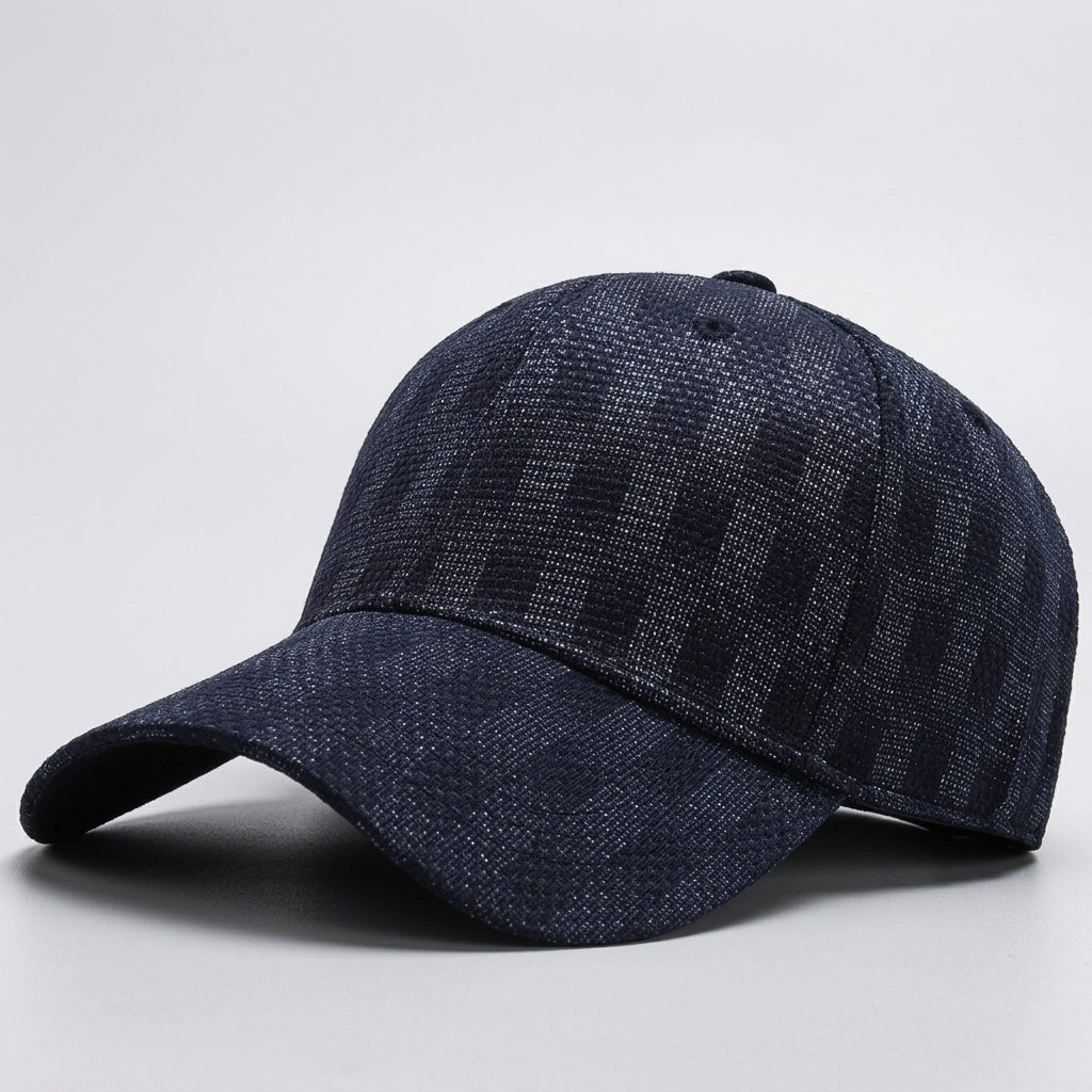 Plaid Baseball Cap Fabric Blend Adjustable Fit – Marlowe