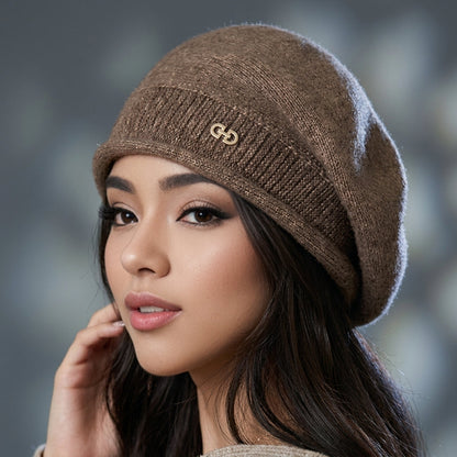 Wool Blend Beret for Women Soft Classic Style – Elara