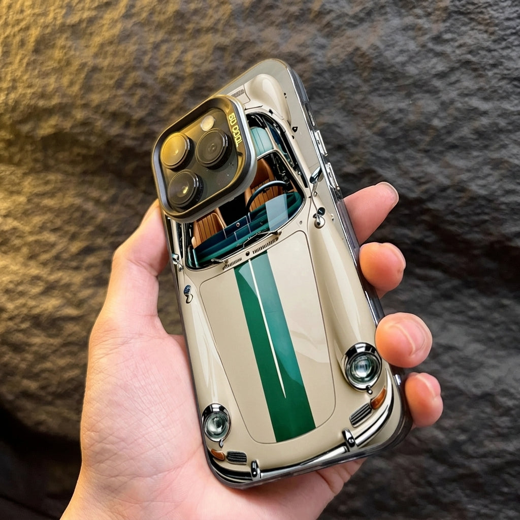 iPhone Case Silicone Vintage Car Design Slim Grip – Marlow