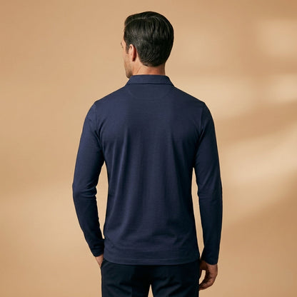 Stretch Polo Shirt with Structured Collar – Marlowe