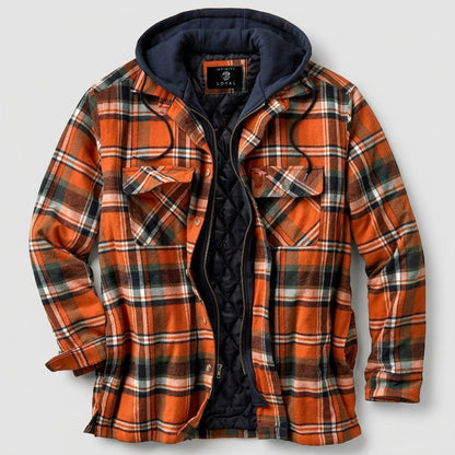 Men's Hooded Lumberjack Jacket Durable Fabric Blend – Laurent