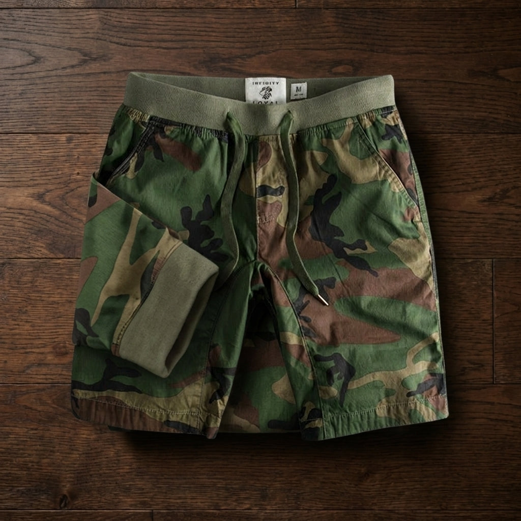 Camo Drawstring Shorts Comfortable Casual Fit – Marlowe