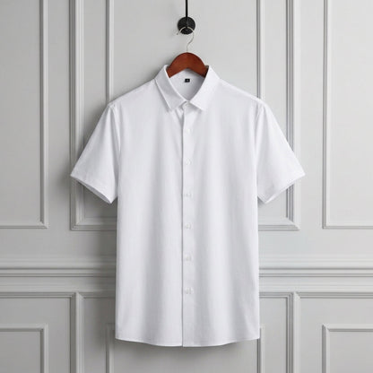 Short Sleeve Dress Shirt Refined Sleek Fit – Merritt