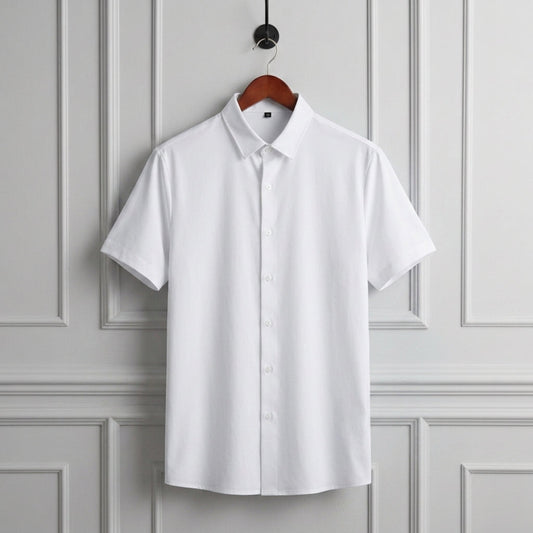 Short Sleeve Dress Shirt Refined Sleek Fit – Merritt