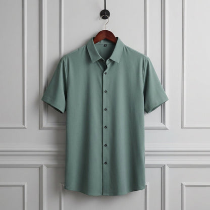 Short Sleeve Dress Shirt Refined Sleek Fit – Merritt