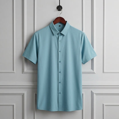 Short Sleeve Dress Shirt Refined Sleek Fit – Merritt