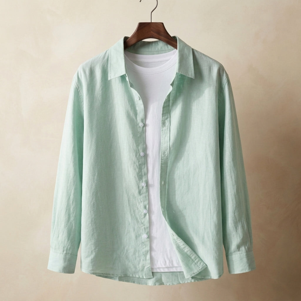 Men’s Button-Up Shirt Classic Fit Button-Down Collar – Lucien