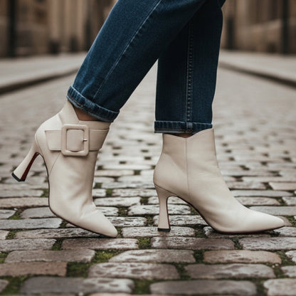 Orthopedic Faux Leather Boots for Women – Elara