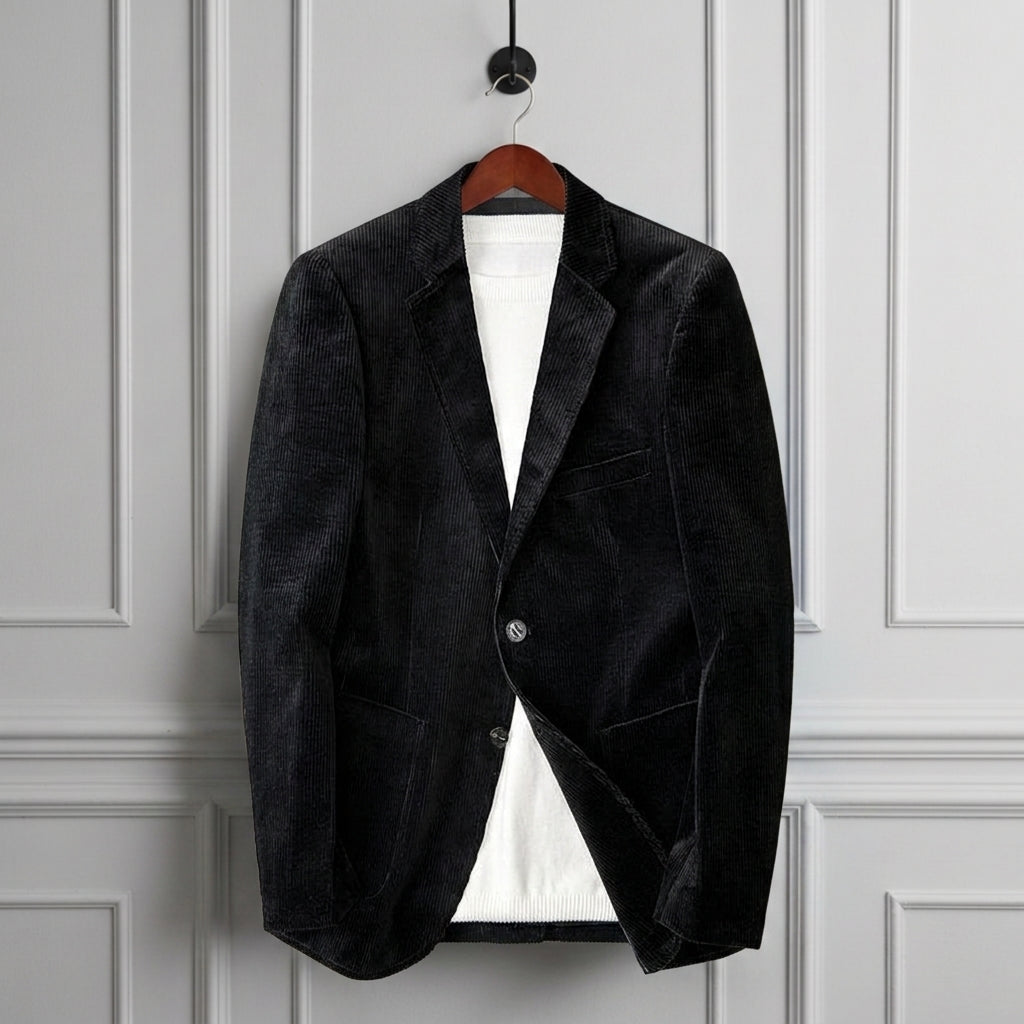 Corduroy Jacket for Women Button Front Classic Collar – Valentina