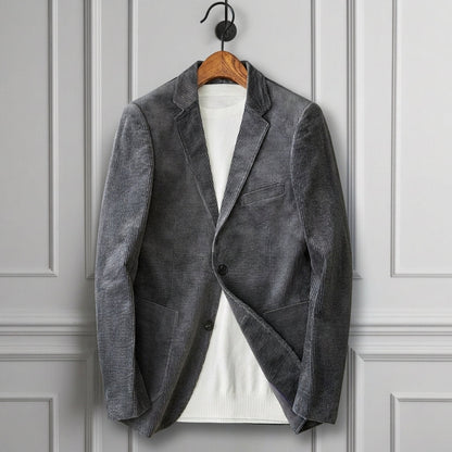 Corduroy Jacket for Women Button Front Classic Collar – Valentina