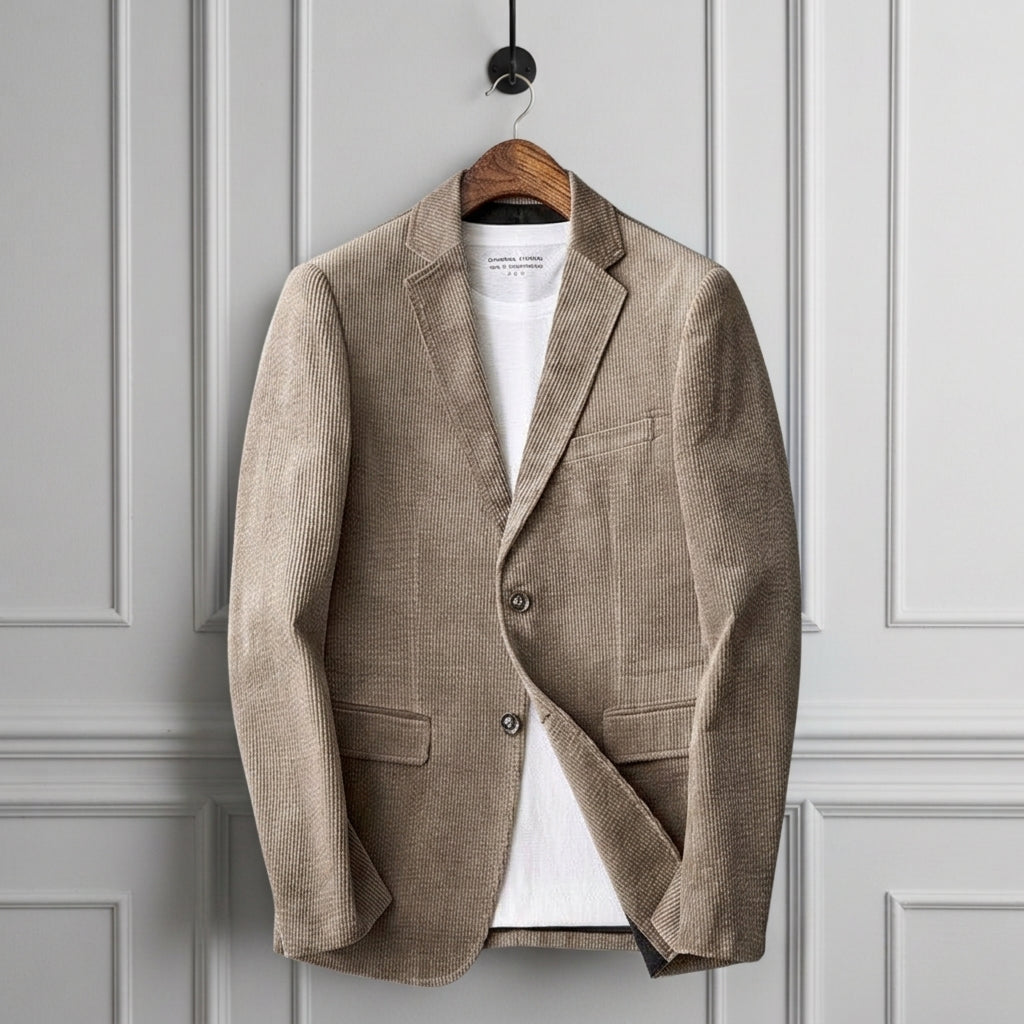 Corduroy Jacket for Women Button Front Classic Collar – Valentina