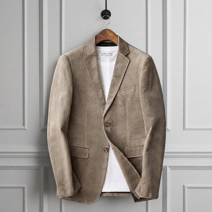 Corduroy Jacket for Women Button Front Classic Collar – Valentina
