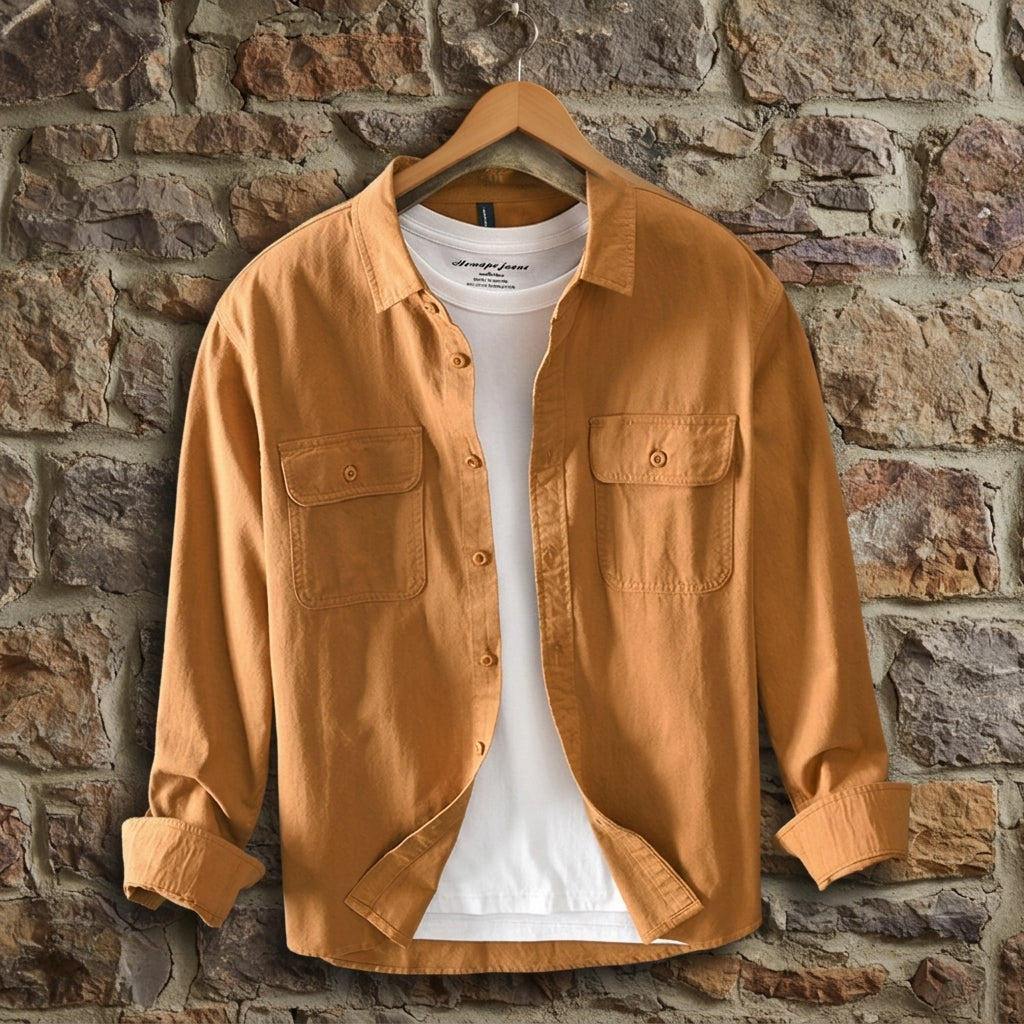Men's Long Sleeve Shirt Refined Comfortable Fit – Laurent