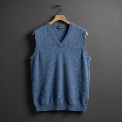 Cashmere Blend V-Neck Vest for Women, Elegant Layering – Elowen
