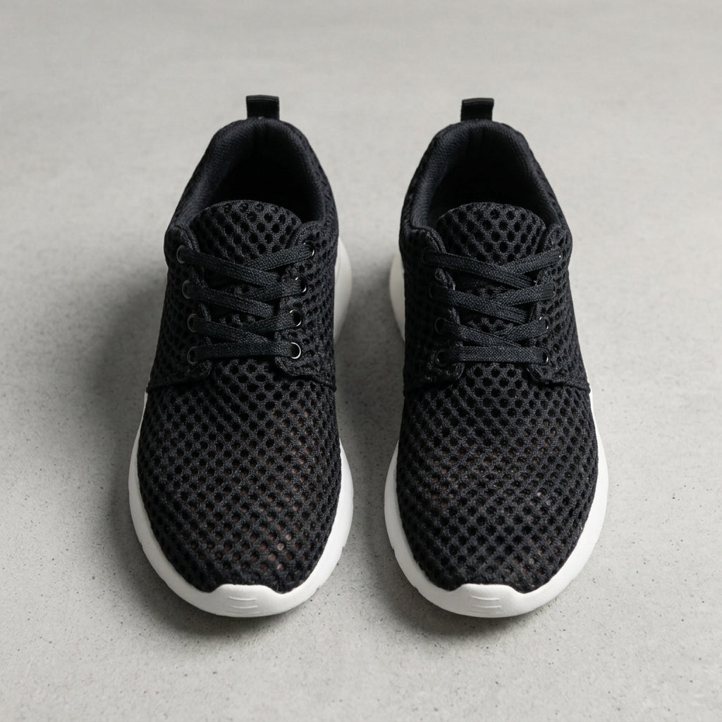 Mesh Sneakers Lightweight Slip-On Runners with Rubber Sole – Aurelia