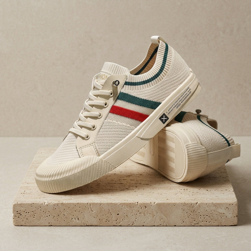 Siena Stripe Knit Trainers