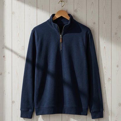 Cotton Blend Quarter-Zip Pullover – Arden