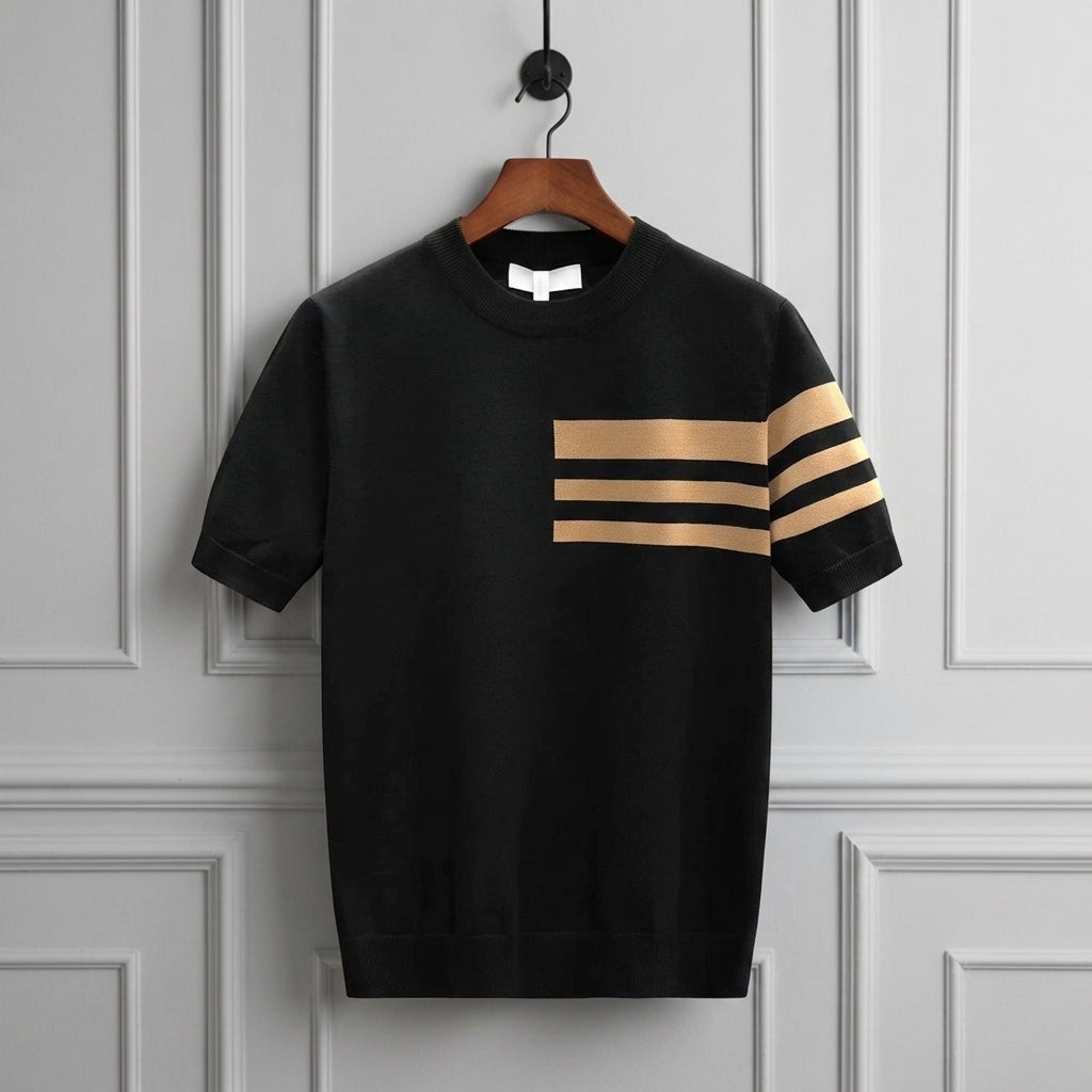 Knit T-Shirt Crewneck Cotton Blend Everyday Style – Marlowe