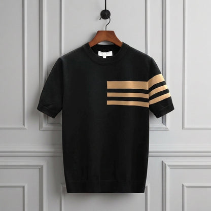 Knit T-Shirt Crewneck Cotton Blend Everyday Style – Marlowe